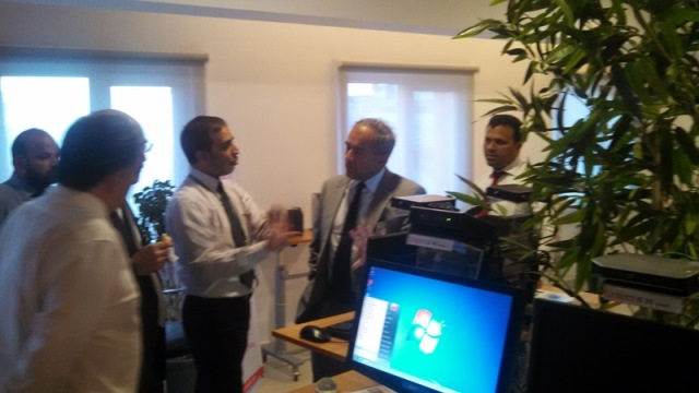 Habib Bank Limited members visited the Centerm Display Center show casing Centerm’s complete range of product innovations