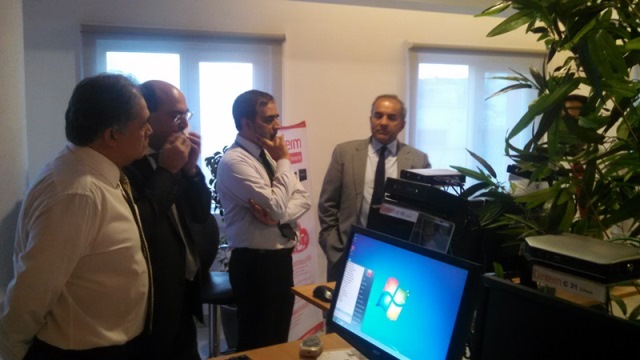Habib Bank Limited members visited the Centerm Display Center show casing Centerm’s complete range of product innovations