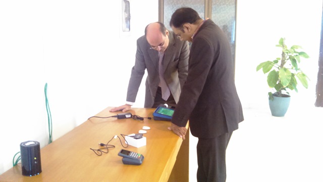 Tameer Bank IT Department members visited the Centerm Display Center