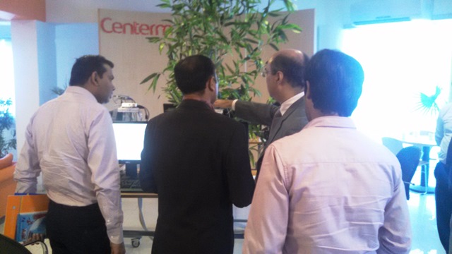 Tameer Bank IT Department members visited the Centerm Display Center